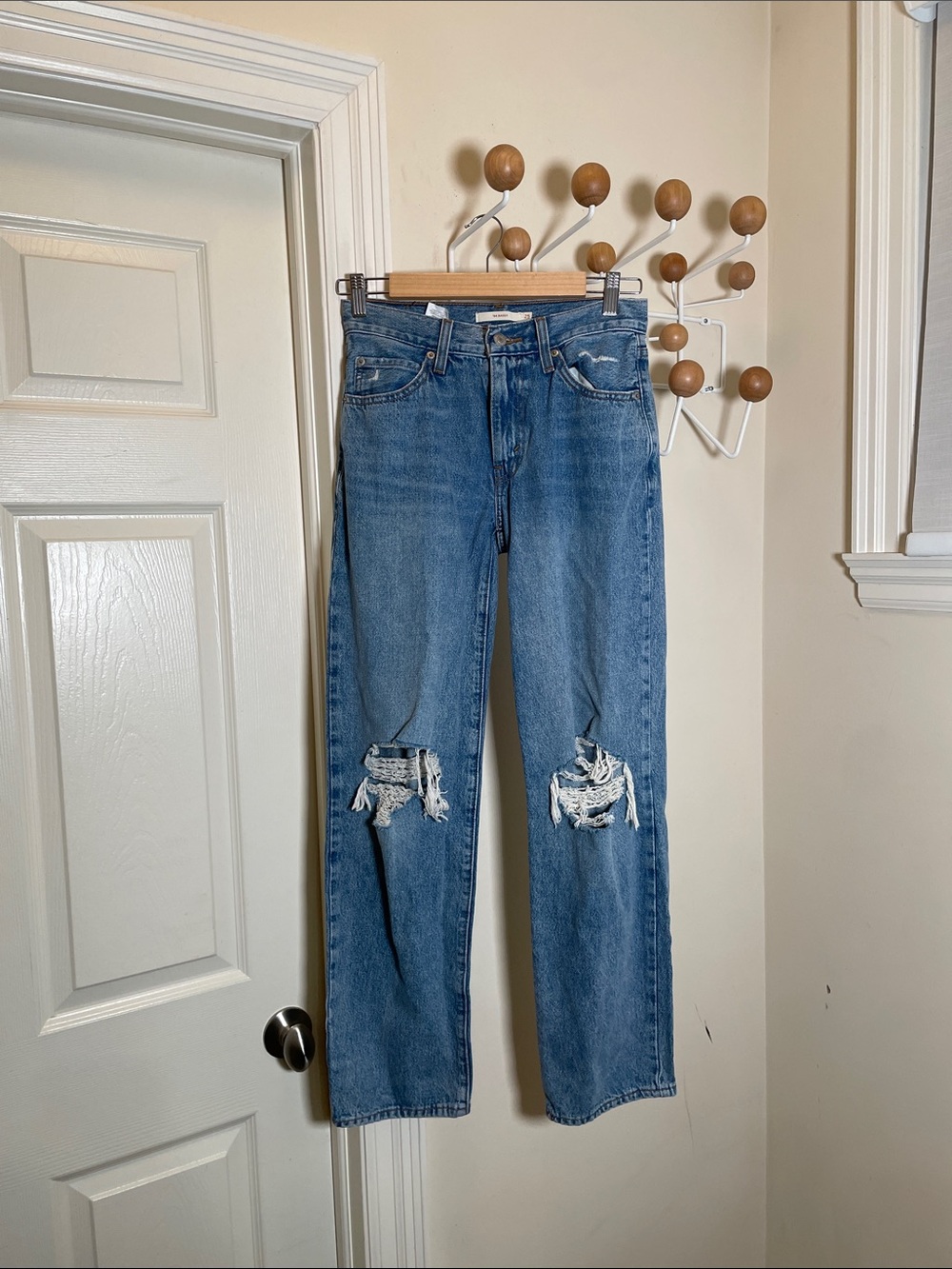 Levi's - 94 Baggy Denim Straight Legged Jeans - Blue - 25x31